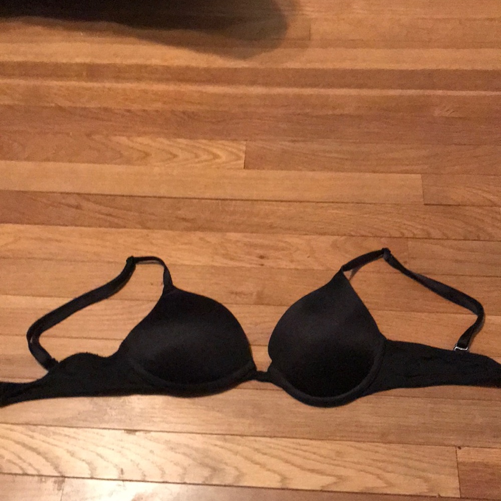 PINK Black Bra